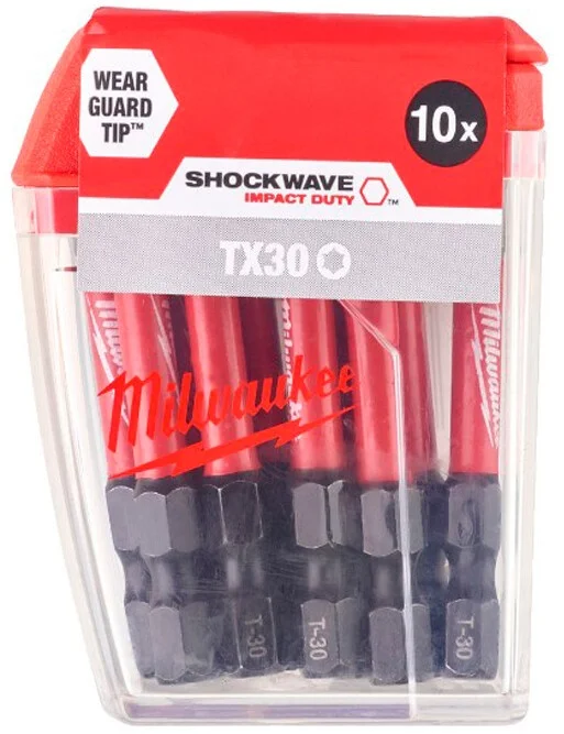 Біта Milwaukee Shockwave 1/4" L50мм TX30 (10шт) (4932471574)