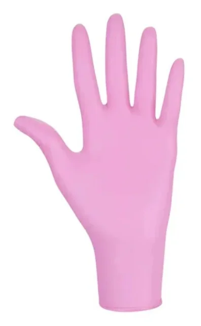 Перчатки смотровые медицинские PinkyPlus (50 пар) размер 7 - фото 2