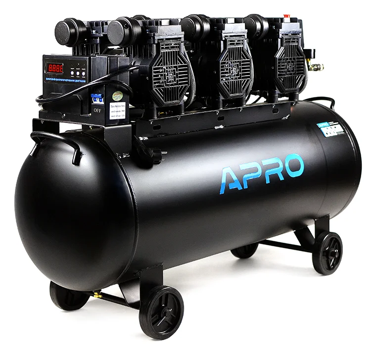 Компресор шестициліндровий безмасляний OFE-100 Apro 3х1.5кВт 712л/хв 100л (850174)
