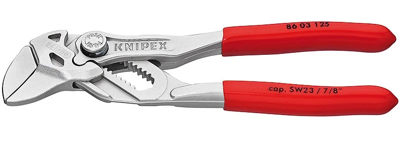 Переставні кліщі і гайковий ключ в одному 7/8" (0-23мм) L=125мм Knipex (86 03 125)