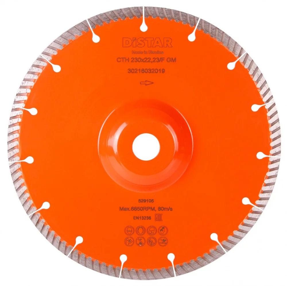 Круг алмазний відрізний 1A1R Turbo 230 Laser CTH GM Distar 30216032019