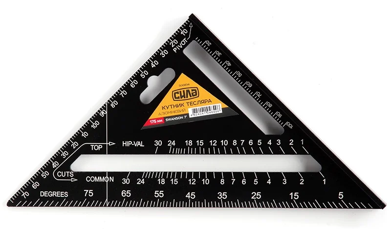 Косинець тесляра алюмінієвий Swanson 7'' (175 мм) Сила (500834)