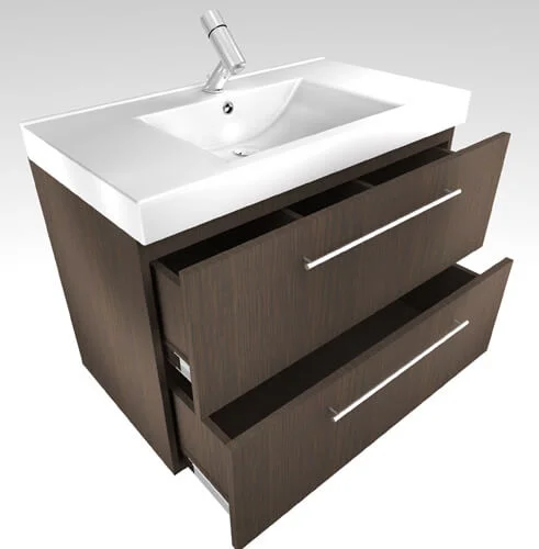 Тумба Fancy Marble Barbados ШН-95В з умивальником Nadja 90