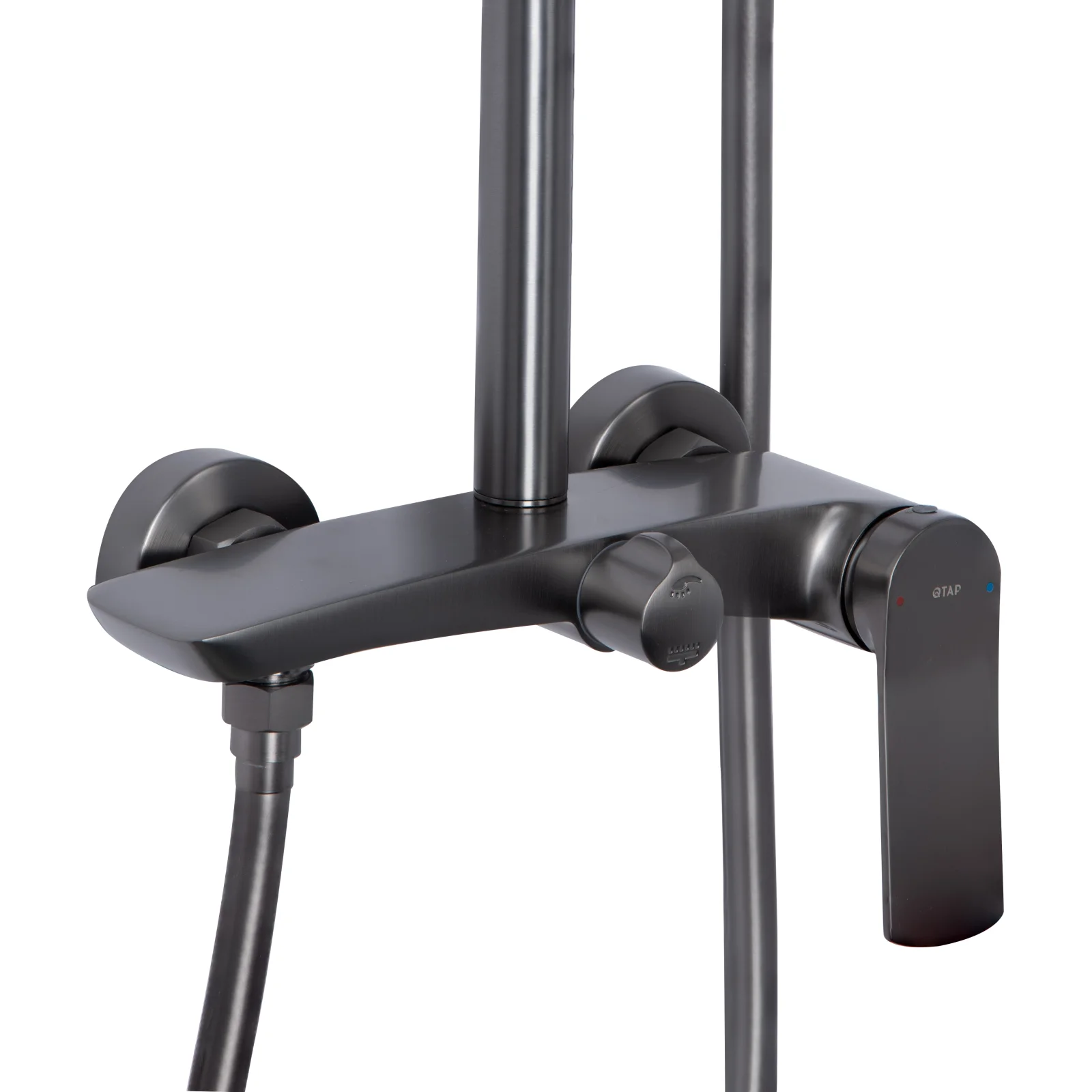 Душова система Qtap Slavonice QTSLA110GMB45913 Gunmetal Black PVD - фото 3