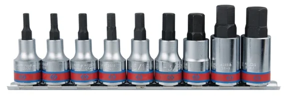 Набір біт King Tony 1/2" HEX 3/16"-5/8" 9ед. (4110SR10)