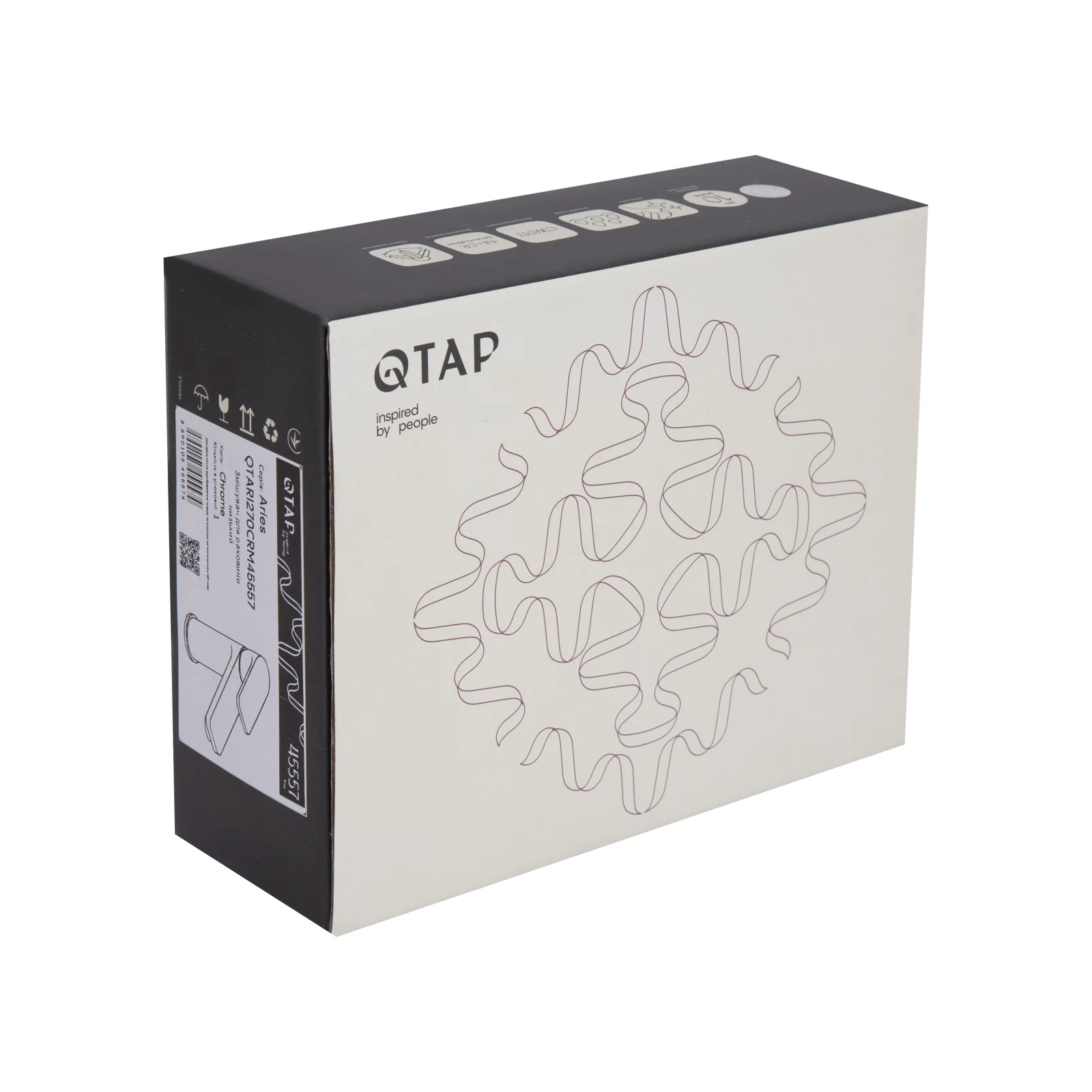 Смеситель для раковины Qtap Aries 270 Хром - фото 8