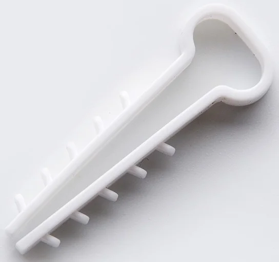 Дюбель-ялинка для пласких дротів 6x3 білий Apro (100 шт) (FT-63)