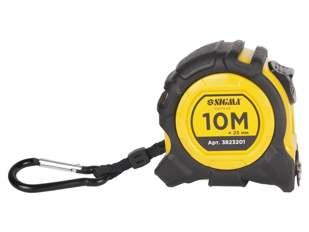 Рулетка магнітна Sigma Advanced 10м×25мм (3823201)