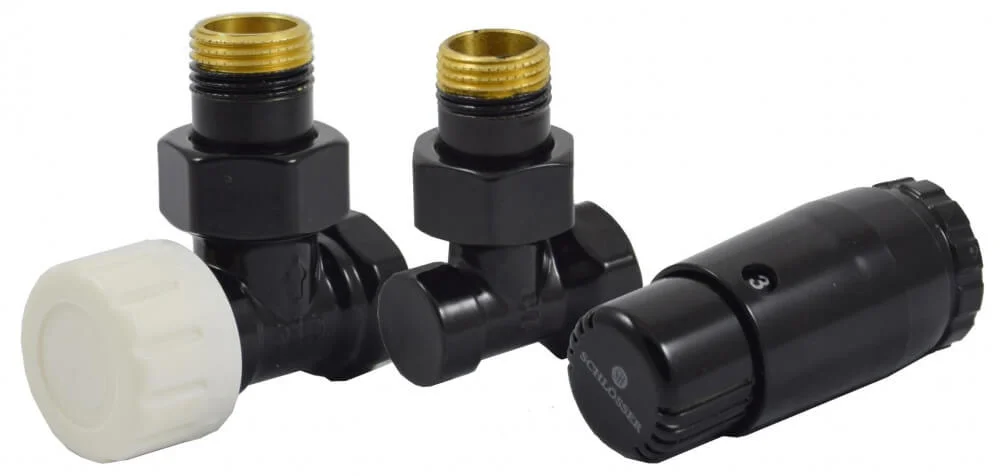 Комплект радіаторний кутовий Schlosser 602200056.RAL90051