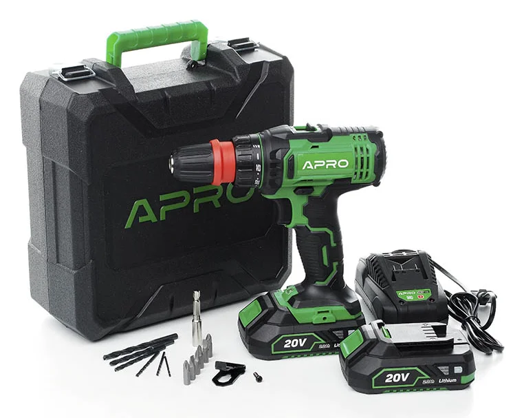 Дриль-шурупокрут акумуляторний Apro 20DC (895031)