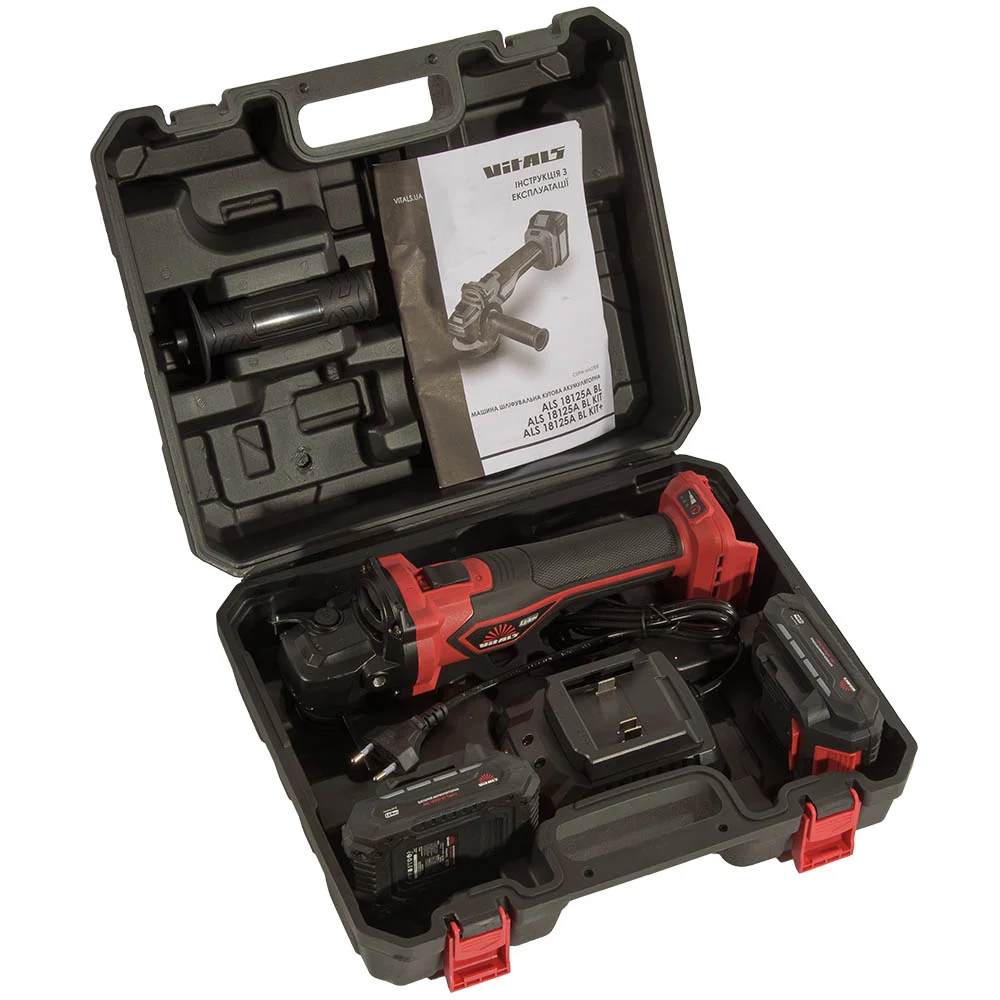 Болгарка Vitals Master ALs 18125a BL Kit+ - фото 11