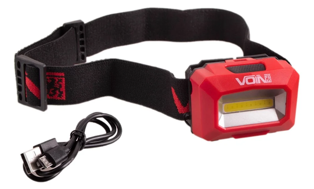 Ліхтар налобний світлодіодний акумуляторний 1Вт 1200 мАг Voin (VL-103)