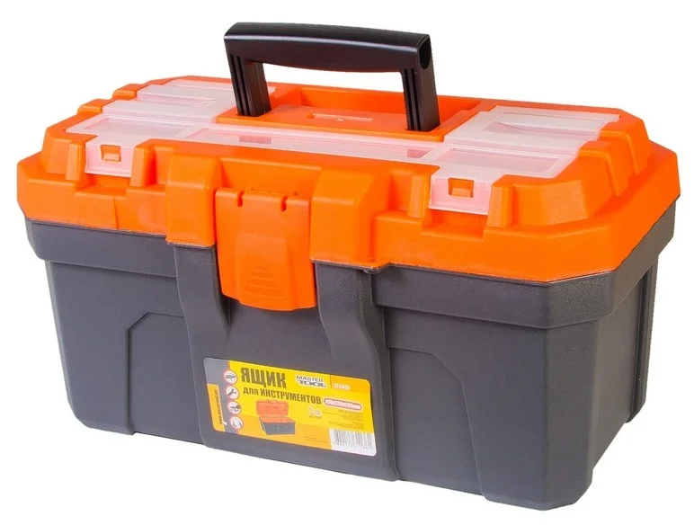 Скриня для інструментів з пластиковими замками 16" 410х230х205 мм MasterTool 79-6026