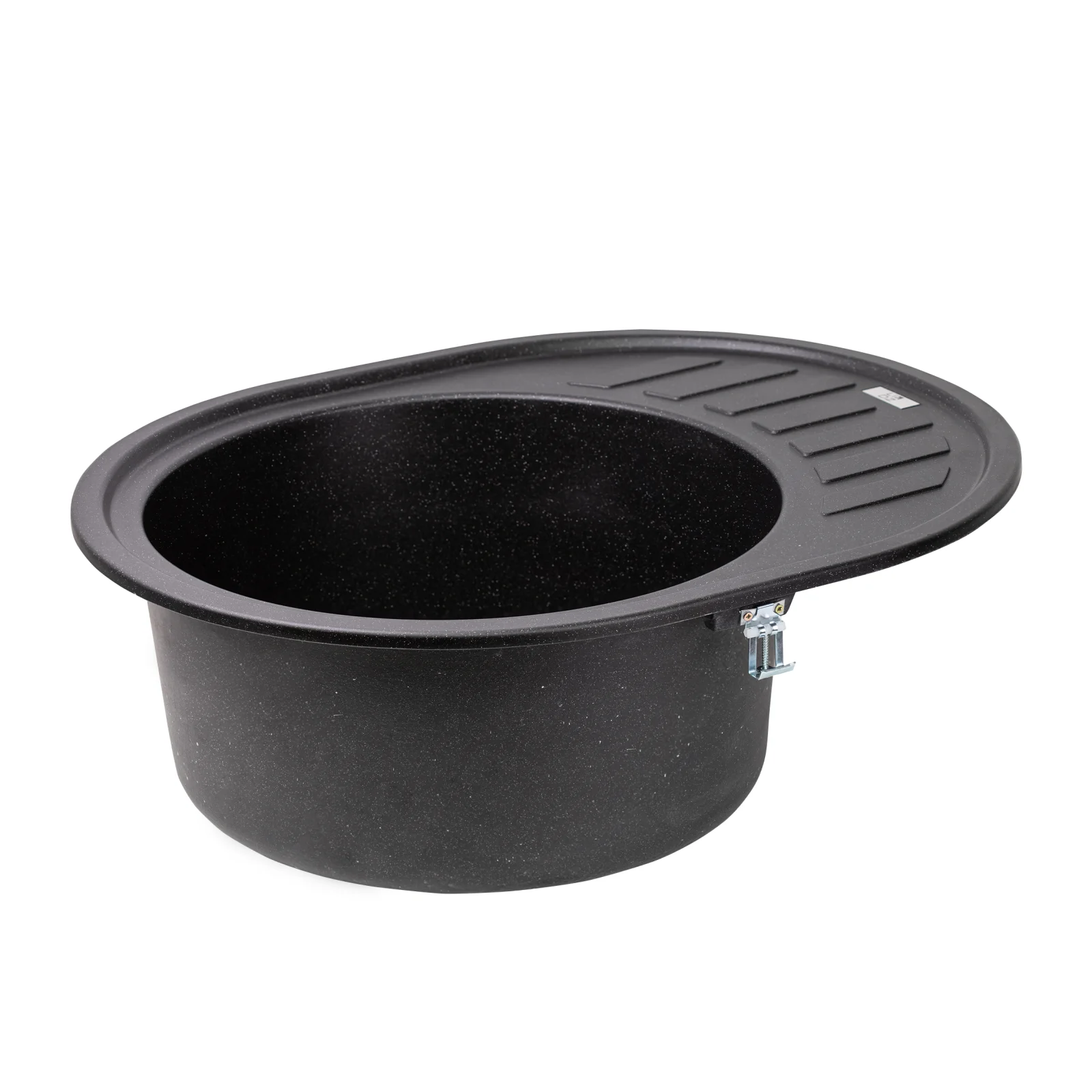 Кухонная мойка Lidz (BLM-14) 620x500/200 Черный металлик - фото 4
