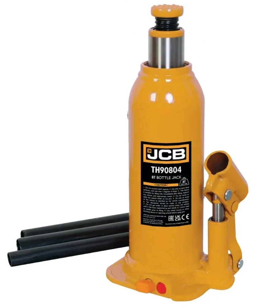 Домкрат гідравлічний пляшковий одноштоковий 8т JCB Tools JCB-TH90804