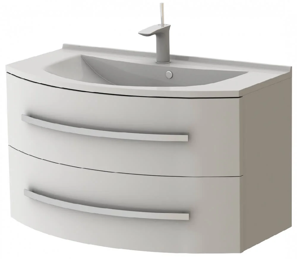 Тумба Botticelli Vanessa Vn-90 з умивальником Vanessa-900 Білий