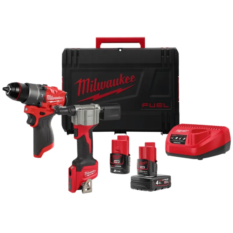 Набор аккумуляторных инструментов Milwaukee M12 FPP2D2-422X