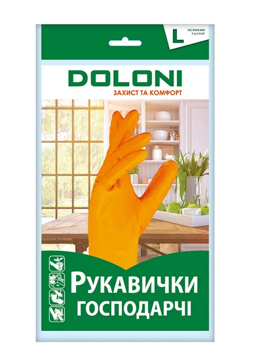 Рукавички господарчі універсальні Doloni D-Clean розмір 9