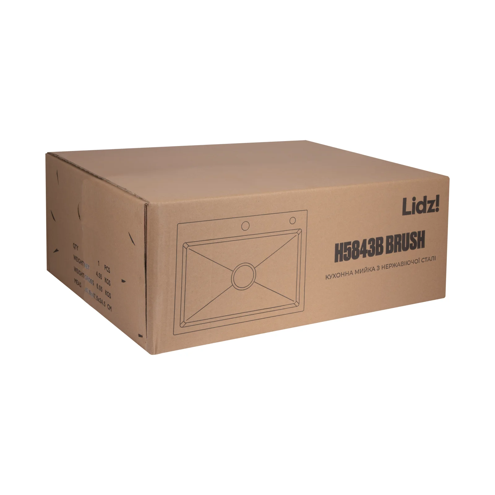 Кухонная мойка Lidz Handmade H5843B 3,0/1,0 Brush Черный - фото 10