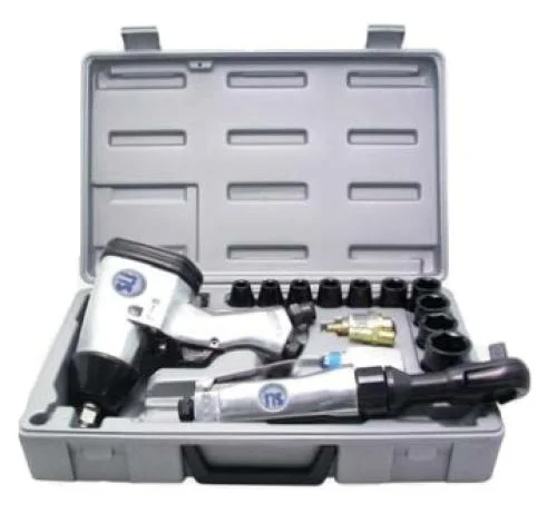 Набір пневмогайковерт + пневмотрещітка Sumake 1/2" та набір ударних головок 17 од. (ST-5500)