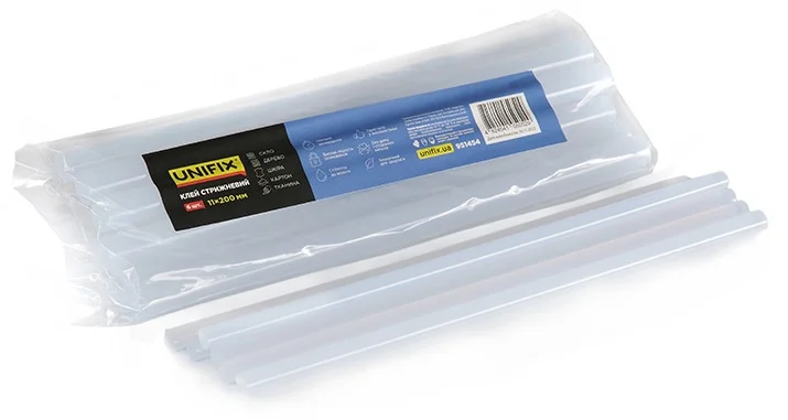 Клей стрижневий прозорий 11.0х200мм (6 шт) Unifix (951454)