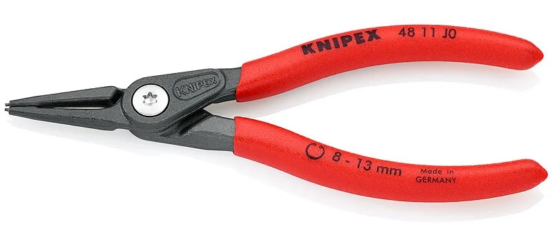 Щипці прецизійні для внутрішніх стопорних кілець Knipex L=140 мм (48 11 J0)