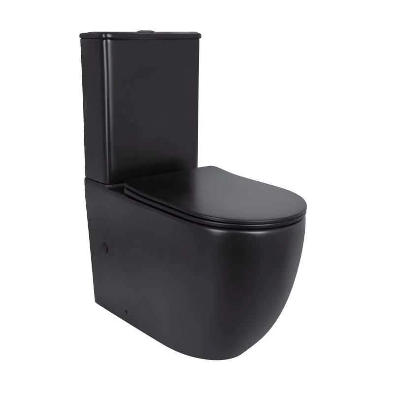 Унітаз-компакт Qtap Robin Ultra Quiet QT13226083AMB Чорний (Soft-close)