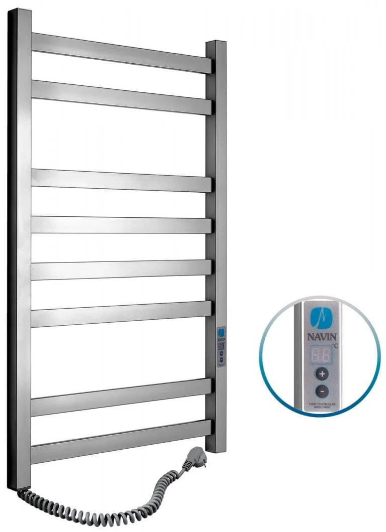 Рушникосушка електрична Navin Авангард 480 х 800 Digital нерж сатин