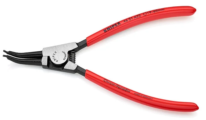 Щипці для зовнішніх стопорних кілець під кутом 45° Knipex L=185 мм (46 31 A22)