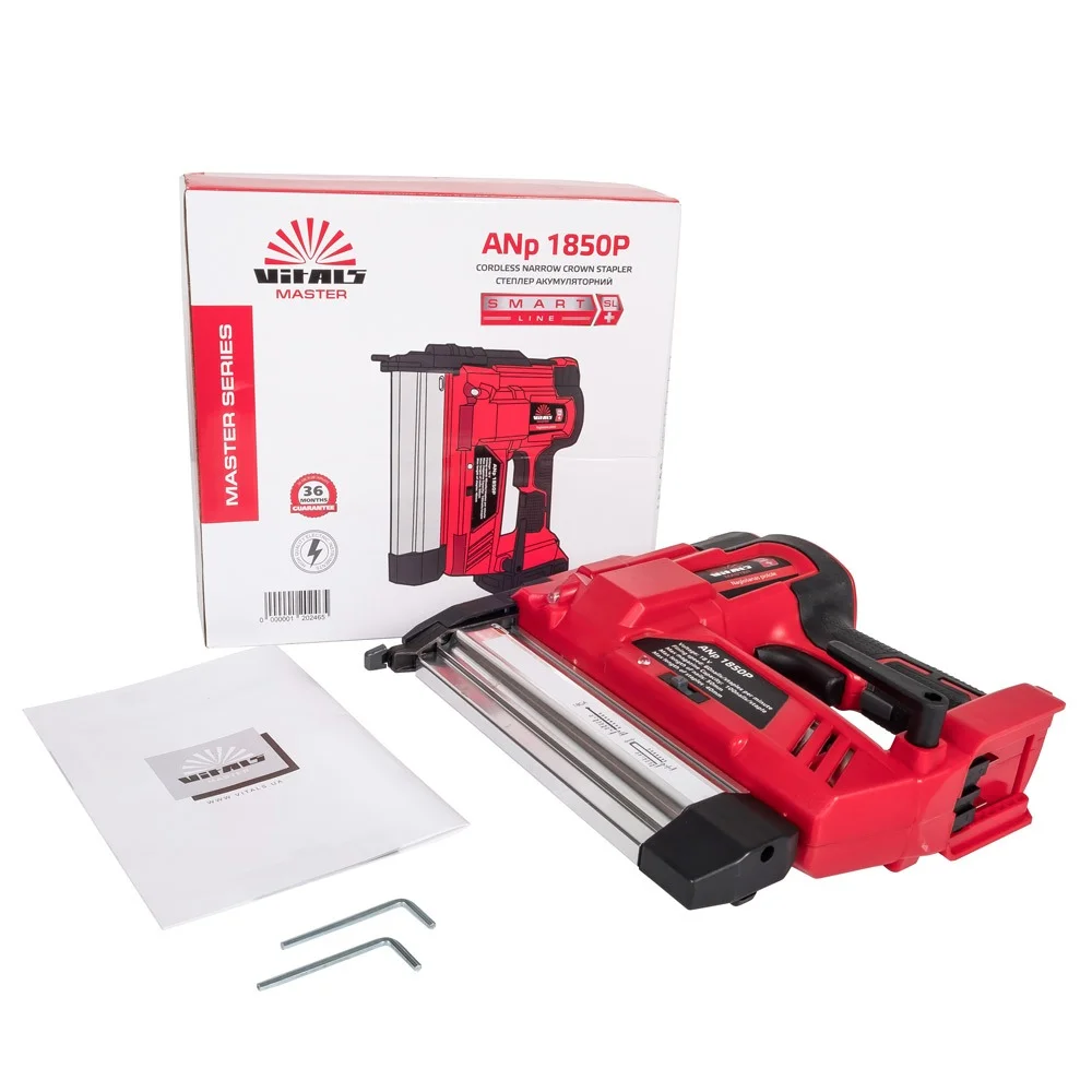 Степлер/цвяхозабивач акумуляторний 2-в-1 Vitals Master ANp 1850P SmartLine (120246) - фото 5