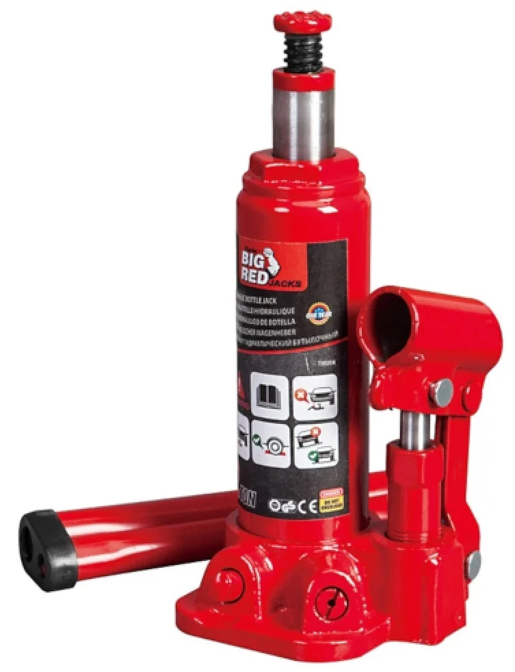 Домкрат гідравлічний пляшковий одноштоковий 2т GTM Т90204