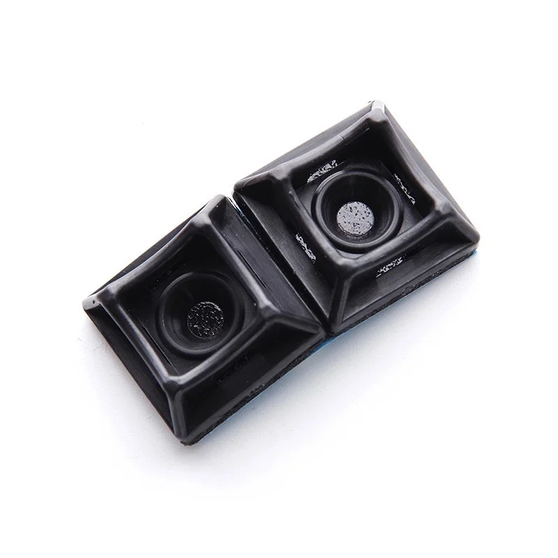 Майданчик універсальний 20х20 самоклеючий з отвором для стяжки шириною до 5мм чорний Apro (50 шт) (PH-2020BC)