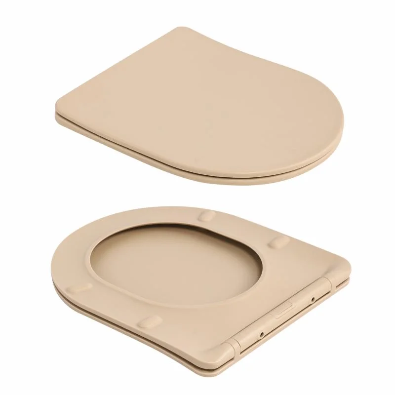 Унітаз підвісний Qtap Robin Ultra Quiet QT13332381АSSB Бежевий (Slim, Duroplast, Soft-close, Quick Release) - фото 8