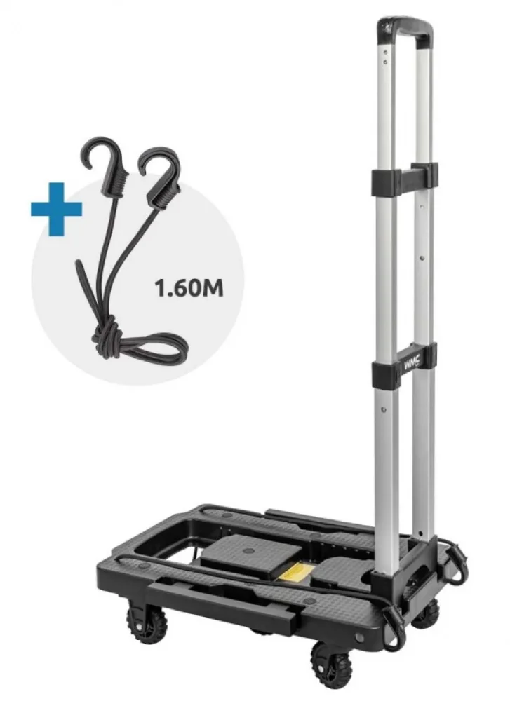 Візок платформений складний з телескопічною ручкою до 140 кг Forsage F-VT170