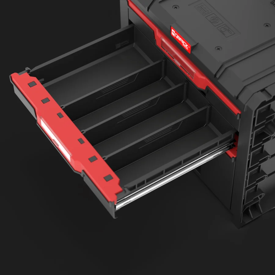 Ящик для инструментов на колесах Qbrick System PRO CART 2.0 PLUS DRAWER 3 (SKRWQCP2PD3CZAPG001) - фото 12