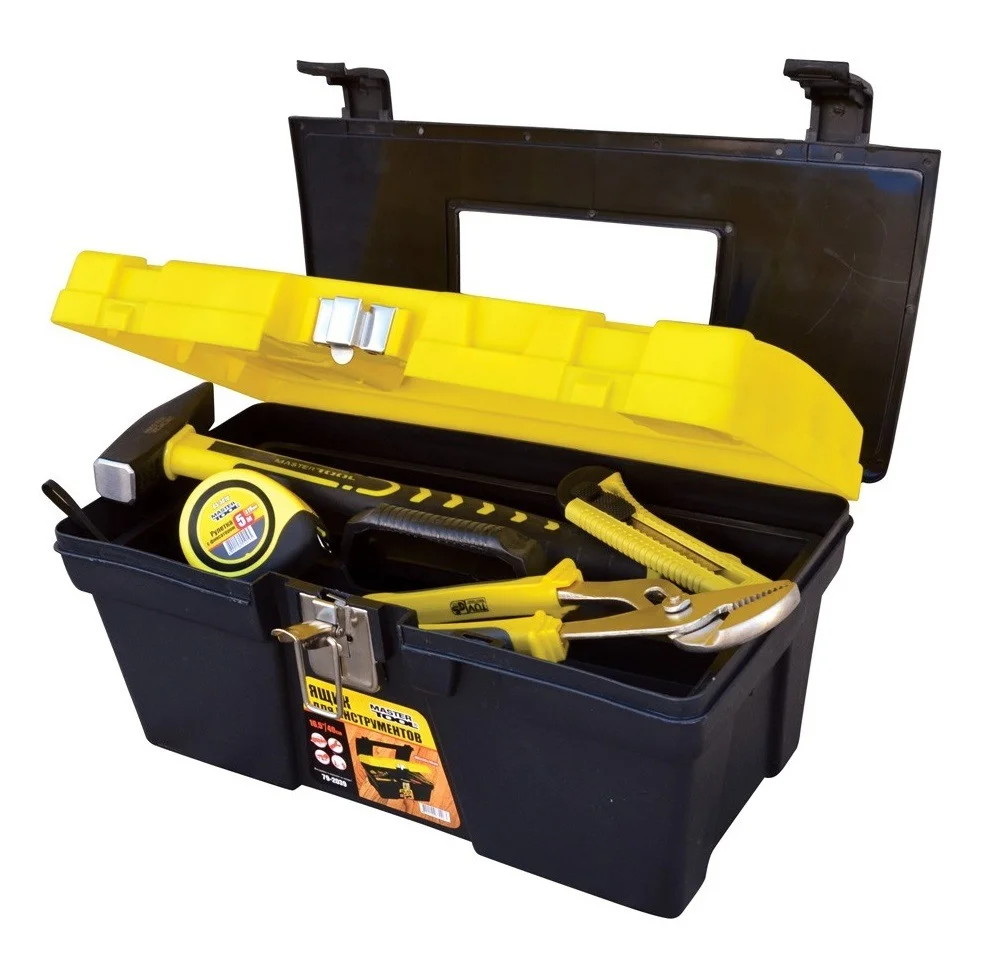 Скриня для інструментів з металевими замками органайзери 16" 405х225х205 мм MasterTool 79-2039