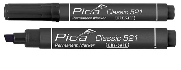 Маркер перманентний Pica Classic Чорний (521/46)