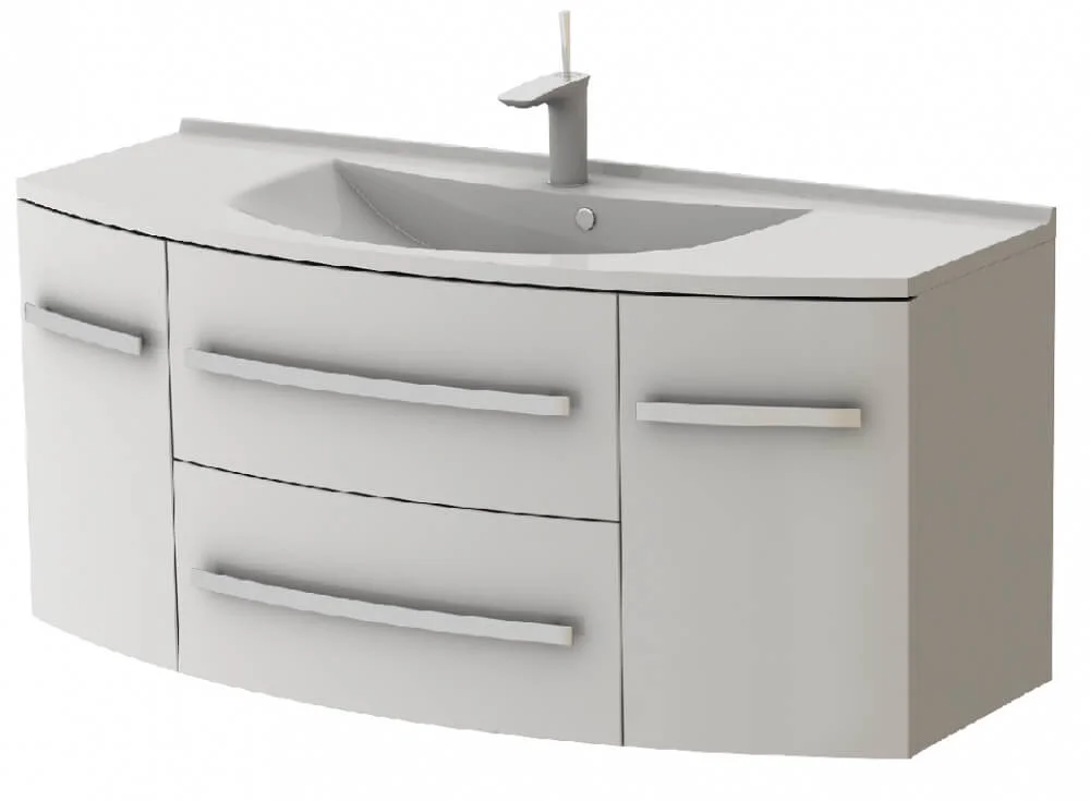 Тумба Botticelli Vanessa Vn-120 з умивальником Vanessa-1200 Білий