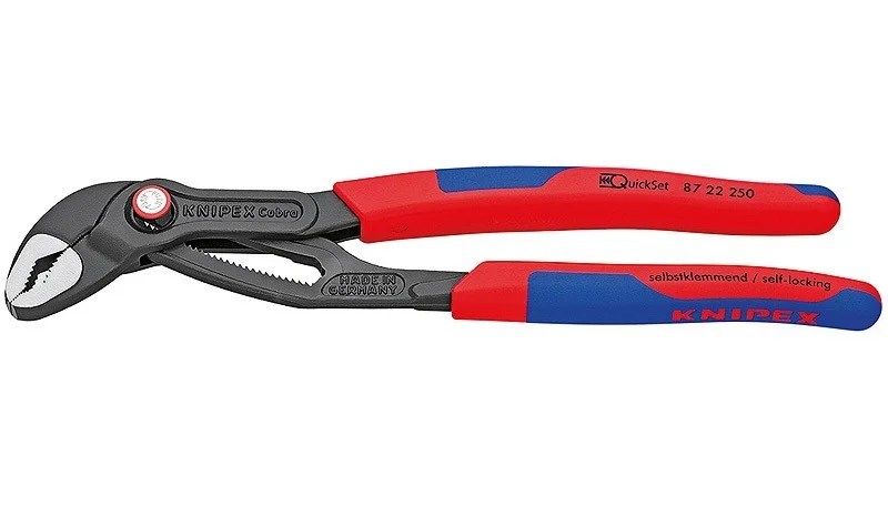 Кліщі розвідні сантехнічні Cobra QuickSet (з автоспуском) 2" Knipex (0-50мм) L=250мм (87 22 250)