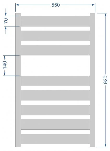 Рушникосушка Polywarm Paris WP 8/55 (біла)