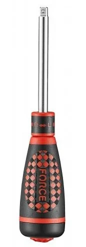 Викрутка для головок з тріскачкою та гумовою ручкою 1/4" L=193мм Force (8149)