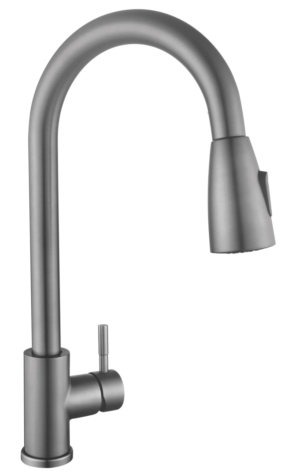 Змішувач для кухні Lidz Aria 015FL з висувним виливом Graphite (k35)