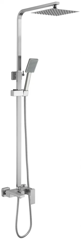 Душова система Lidz Kubis 1031 на три споживачі (з виливом) (k35) LDKUB1031NKS43380 Nickel