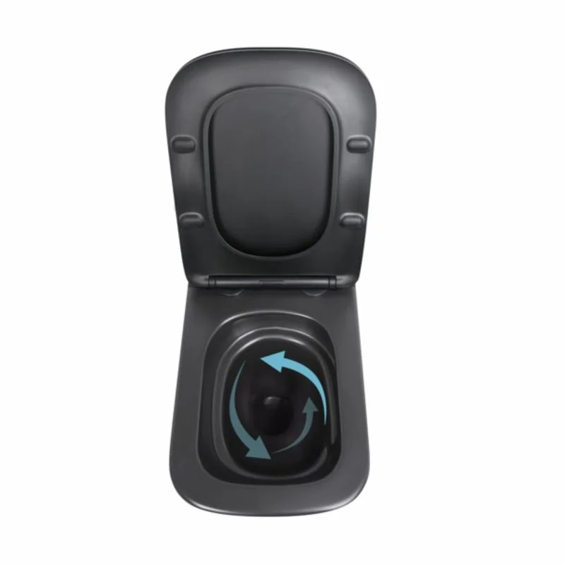 Унітаз підвісний Qtap Tern New Ultra Quiet QT17332303ASMB Чорний (Soft-close) - фото 6