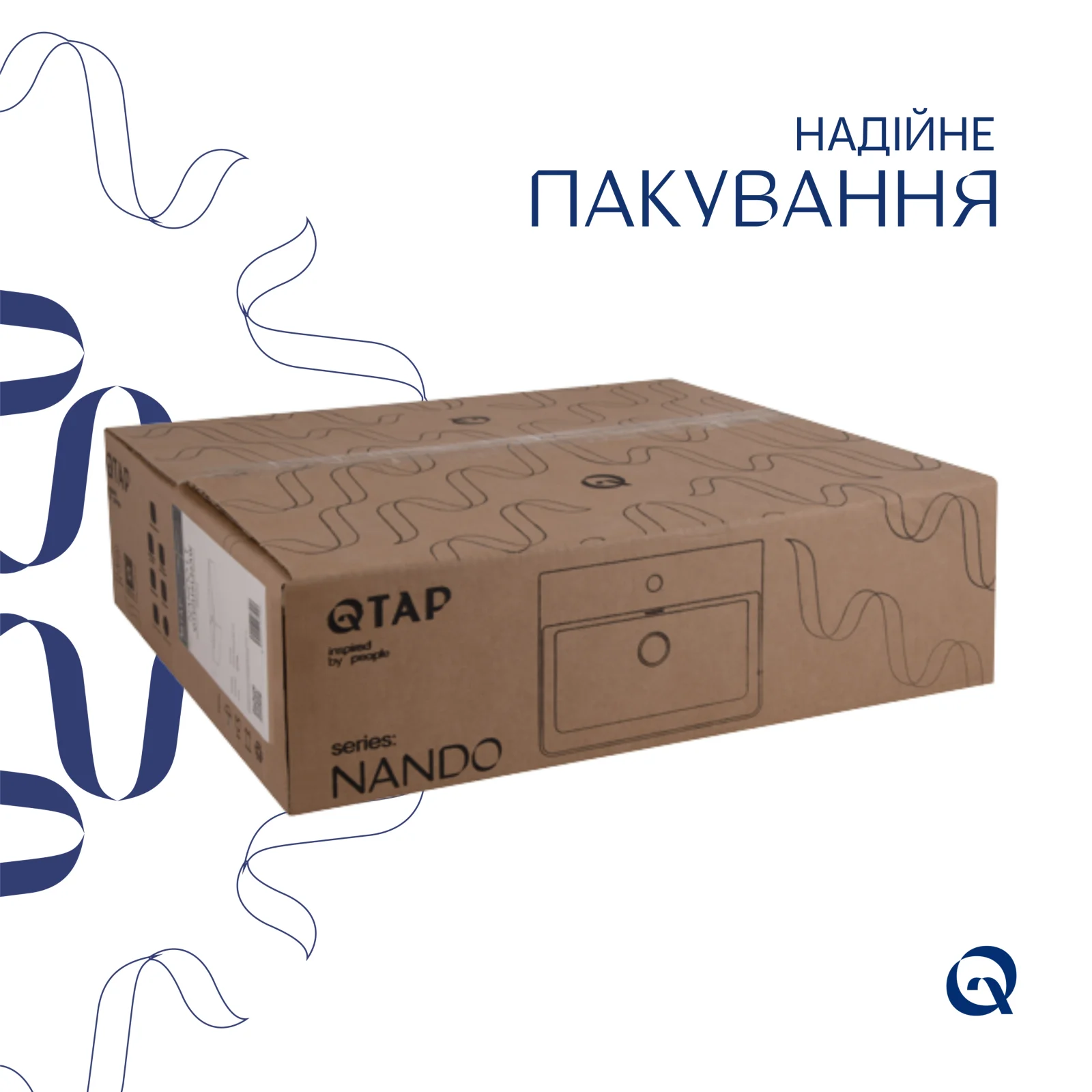 Раковина Qtap Nando LT 500х420х130 Белый - фото 5