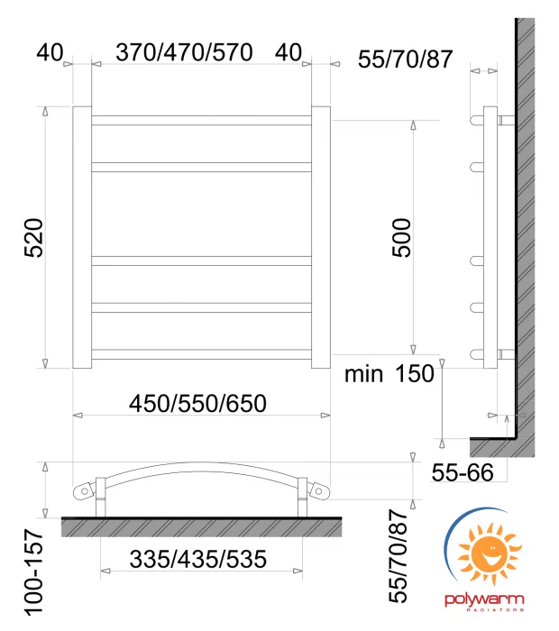 Рушникосушка Polywarm Welt Sensor EG 5/45 Wi-Fi - фото 2