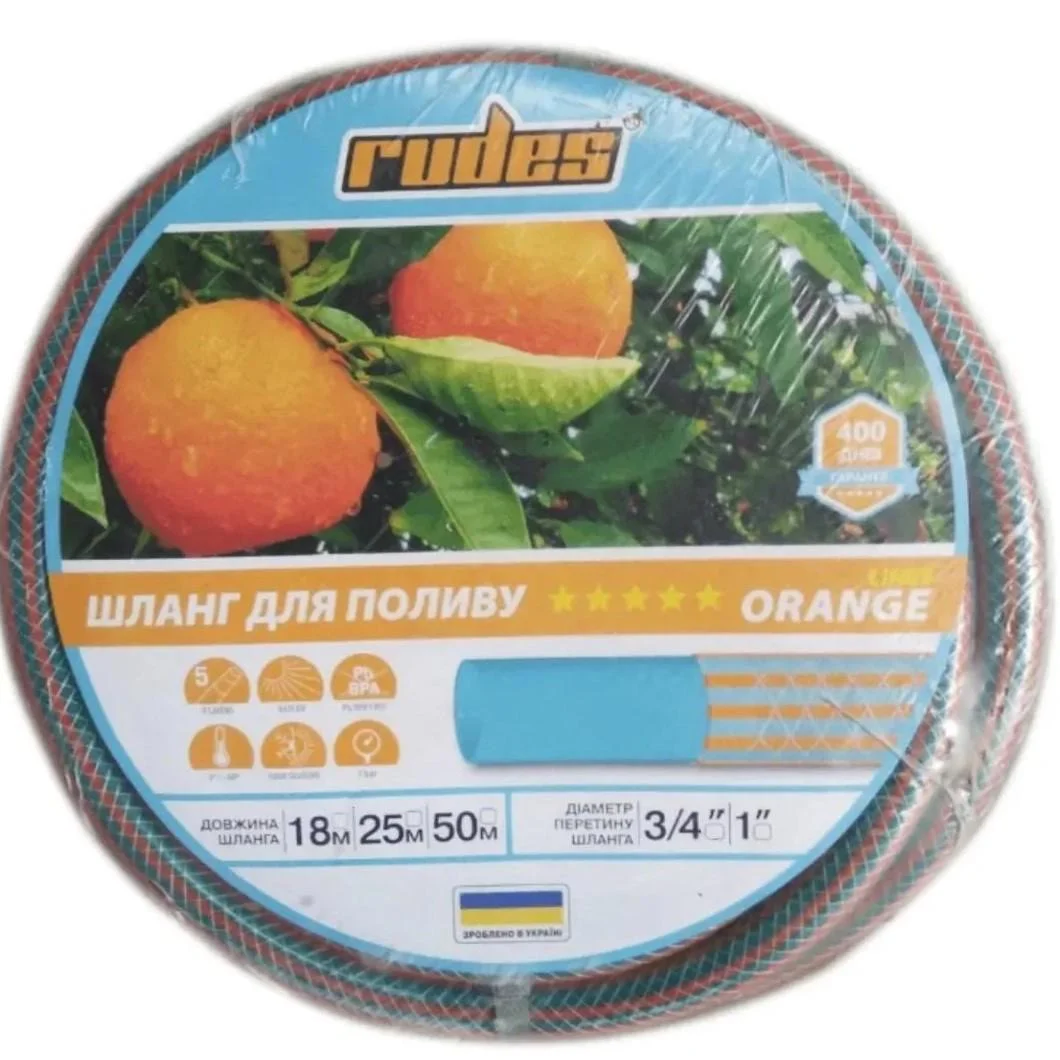 Шланг армований Rudes 5 Orange Lines 1"