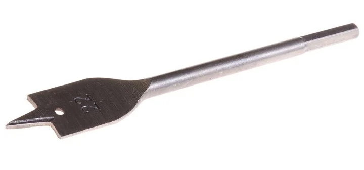 Свердло по дереву пір'яне Ø 22 мм L152 мм з шестигранним хвостовиком MasterTool (12-0220)