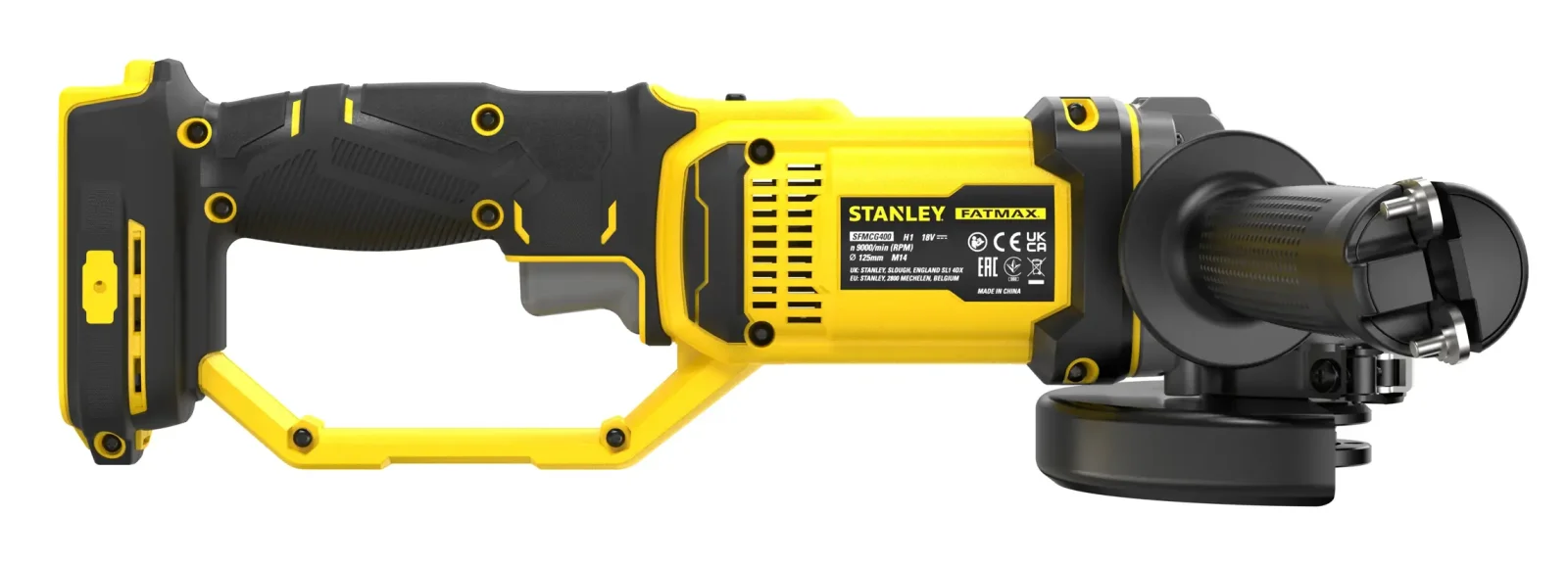 Шліфмашина кутова акумуляторна (болгарка) 125мм 8500об/хв Stanley SFMCG400B - фото 4