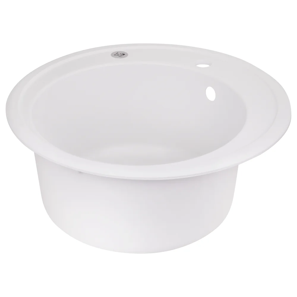 Кухонная мойка Lidz (WHI-01) 510/200 Белый - фото 4